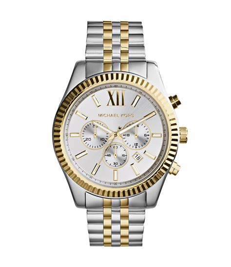 michael kors lexington men& 39|michael kors watches two tone.